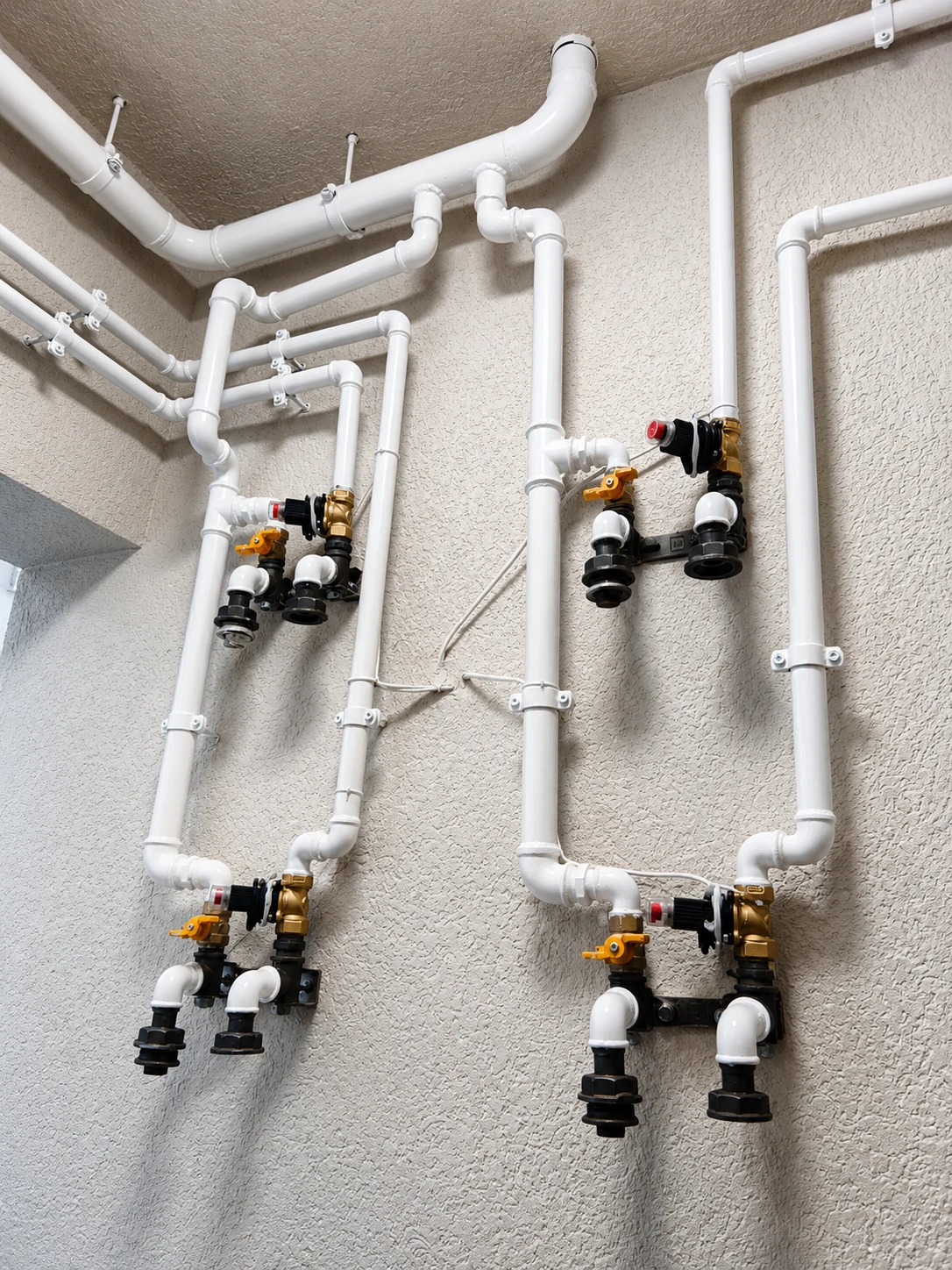 Instalație interioară de gaz cu electrovane și robineți